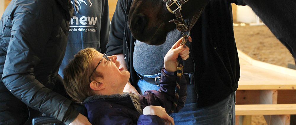 Student says goodbye to Zen after a ride